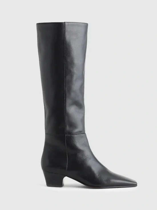 Madewell The Lexie Tall Boot in Black Leather Size 7 NWOB $298 NX079 - Picture 3 of 7